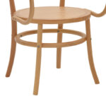 Πολυθρόνα Verfie pakoworld φυσικό ξύλο οξιάς 55x50x83εκ - Image 7