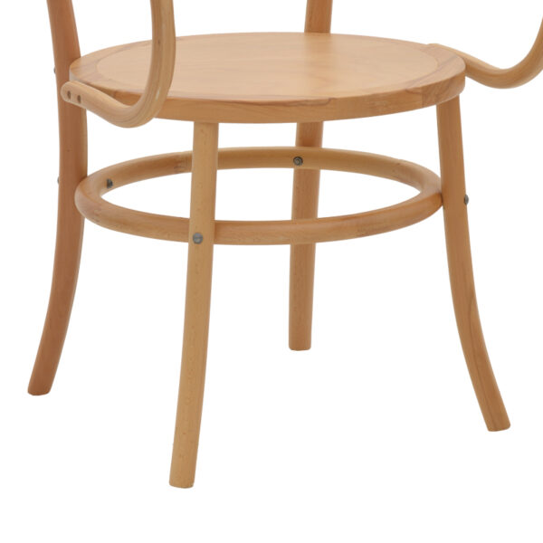 Πολυθρόνα Verfie pakoworld φυσικό ξύλο οξιάς 55x50x83εκ - Image 7