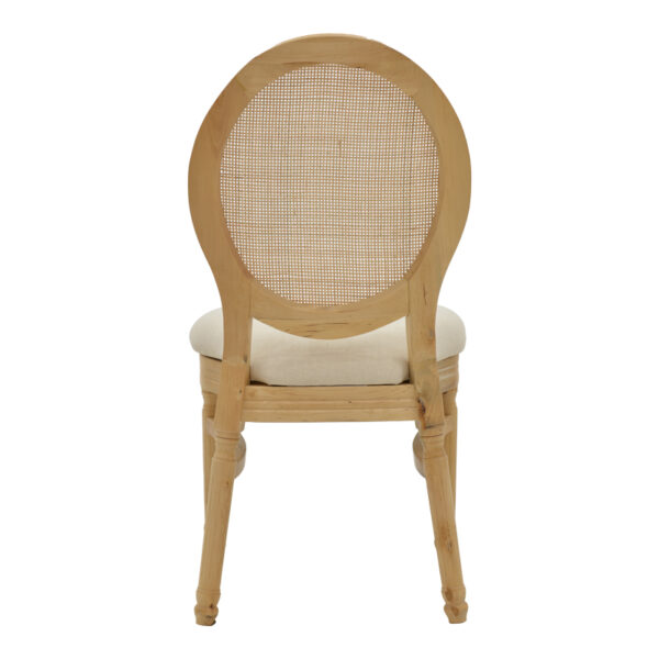 Καρέκλα Canco pakoworld φυσικό rubberwood-φυσικό rattan 50x53x98εκ - Image 5