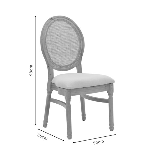 Καρέκλα Canco pakoworld φυσικό rubberwood-φυσικό rattan 50x53x98εκ - Image 9