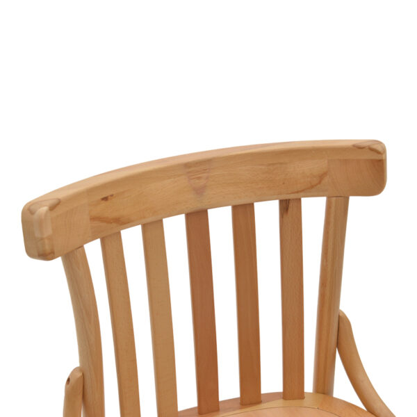 Καρέκλα Flisbie pakoworld φυσικό ξύλο οξιάς 46x48x86εκ - Image 6