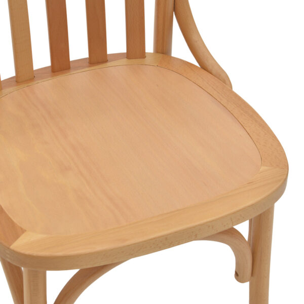 Καρέκλα Flisbie pakoworld φυσικό ξύλο οξιάς 46x48x86εκ - Image 7