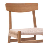 Καρέκλα Safal pakoworld oak δρυς ξύλο-έδρα εκρού σχοινί 51x50x78εκ - Image 5