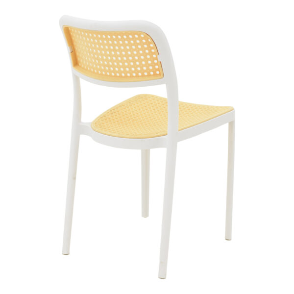 Καρέκλα Westley pakoworld pp φυσικό-λευκό  55x47x81εκ - Image 2