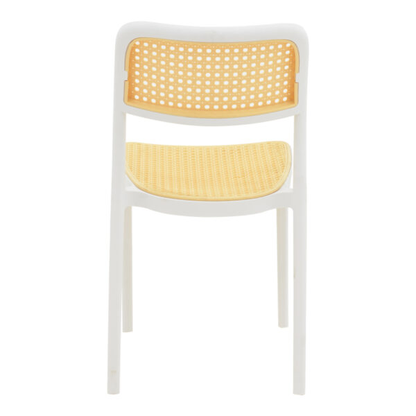 Καρέκλα Westley pakoworld pp φυσικό-λευκό  55x47x81εκ - Image 5