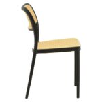 Καρέκλα Westley pakoworld pp φυσικό-μαύρο 55x47x81εκ - Image 3