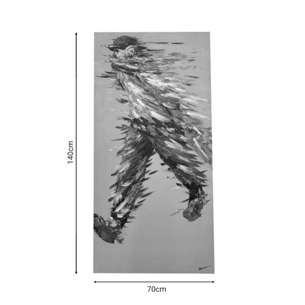 Πίνακας σε καμβά Walking Inart 70x3x140εκ - Image 2