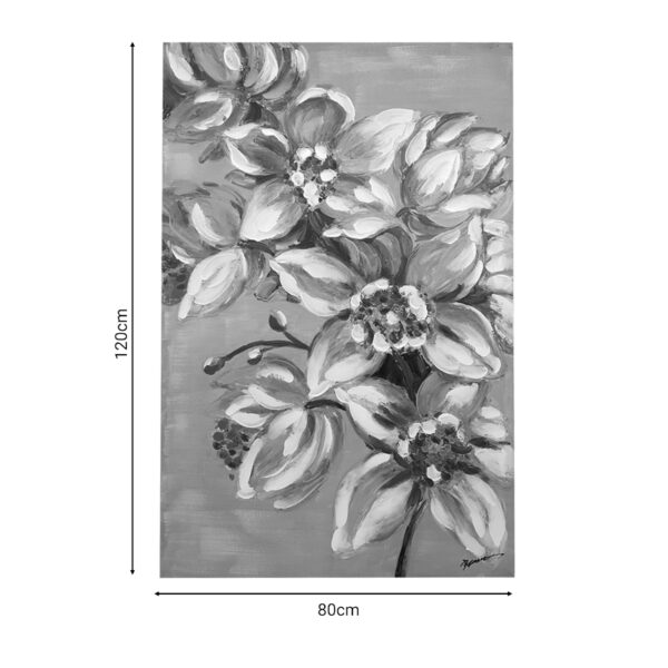 Πίνακας σε καμβά Flourish I Inart 80x3x120εκ - Image 2