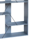 Βιβλιοθήκη Tars pakoworld γκρι-μαύρο 84x25.5x154.5εκ - Image 3