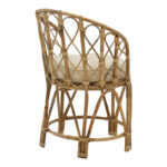 Πολυθρόνα Rostan Inart φυσικό rattan με μαξιλάρι 51x50x80εκ - Image 2