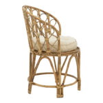 Πολυθρόνα Rostan Inart φυσικό rattan με μαξιλάρι 51x50x80εκ - Image 3