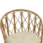 Πολυθρόνα Rostan Inart φυσικό rattan με μαξιλάρι 51x50x80εκ - Image 5