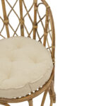 Πολυθρόνα Rostan Inart φυσικό rattan με μαξιλάρι 51x50x80εκ - Image 6