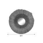 Καθρέπτης Krava Inart φυσικό ψάθα Φ77x3εκ - Image 2