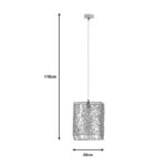 Φωτιστικό οροφής Dorotan Inart E27 φυσικό 30x27x110εκ - Image 4