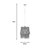 Φωτιστικό οροφής Rapom Inart E27 φυσικό Φ25x95εκ - Image 4