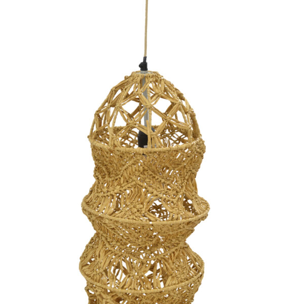 Φωτιστικό οροφής Frola Inart E27 φυσικό Φ25x115εκ - Image 4