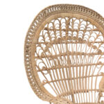 Πολυθρόνα Dorothy Inart με μπεζ μαξιλάρι-φυσικό rattan 115x53x147εκ - Image 2