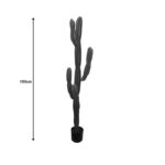 Διακοσμητικό φυτό Cactus I σε γλάστρα Inart πράσινο pp Υ155εκ - Image 4