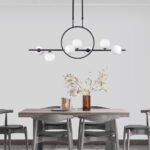 InLight Κρεμαστό φωτιστικό LED 14W 3000K και 7XG9 σε μαύρο χρώμα D:100cm (6062-BL) - Image 2