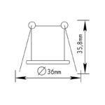 ΣΠΟΤ ΧΩΝΕΥΤΟ BS 3153N G4 ΜΠΡΟΝΖΕ - Image 2