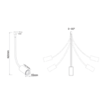WHITE LED TRACK LIGHT 10W 4000K 4WIRES 24° 900LM 230V Ra80 - Image 2