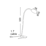 ΕΠΙΤΡΑΠΕΖΙΟ ΣΠΟΤ ΝM LED 3W 210Lm ΣΠΙΡΑΛ-ΔΙΑΚΟΠ& ΚΛΙΠ 4000K 230V SWAN - Image 2