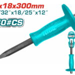 TOTAL ΒΕΛΟΝΙ ΜΕ ΠΛΑΣΤΙΚΗ ΛΑΒΗ 300mm (THT4221226)