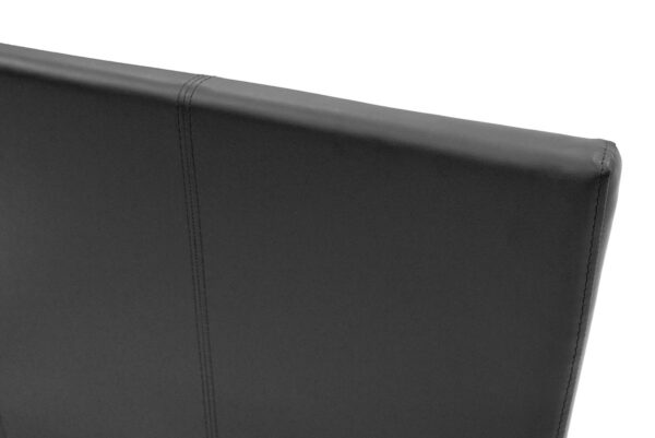 Κρεβάτι Nevil pakoworld 100x200 PU χρώμα μαύρο ματ - Image 5