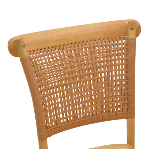 Καρέκλα Karley pakoworld φυσικό ξύλο οξιάς-έδρα φυσικό rattan 48x52x89εκ - Image 6
