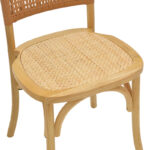 Καρέκλα Karley pakoworld φυσικό ξύλο οξιάς-έδρα φυσικό rattan 48x52x89εκ - Image 7