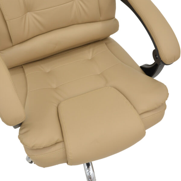 Καρέκλα γραφείου διευθυντή Toronsi pakoworld μπεζ pu 60x68x128εκ - Image 7