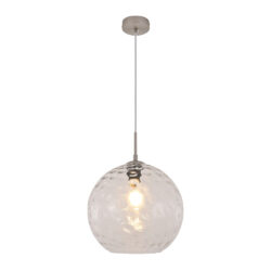 InLight Κρεμαστό φωτιστικό από διάφανο γυαλί 1XE27 D:30cm (4039-A-Transparent)
