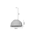 Inlight Acoustic Light 1xE27 Pendant Light D:50x30cm (4061) - Image 3