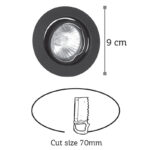 InLight Χωνευτό σποτ από χρυσό μέταλλο 1XGU10 D:9cm (43277-Χρυσό) - Image 2