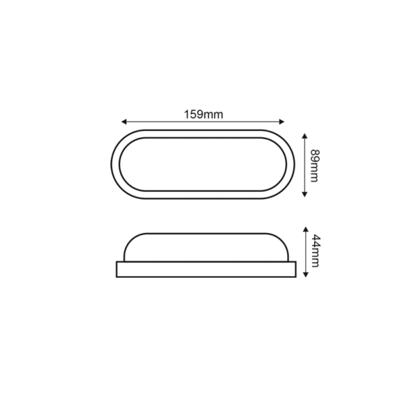 LED PC BLACK WALL LUMINAIRE 230V AC IP65 10W 900lm 3000K 110° Ra80 - Image 2