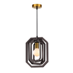ΚΡΕΜΑΣΤΟ Φ/Σ 1ΧΕ27 ΣΚ.ΚΑΦΕ ΔΕΡΜΑ MDF D24XH100CM TRITON