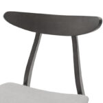 Καρέκλα Orlean pakoworld γκρι ύφασμα-rubberwood ανθρακί πόδι - Image 6