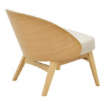 Καρέκλα Sarian pakoworld μπεζ ύφασμα-rubberwood φυσικό πόδι 69,5x71x70.5εκ - Image 3