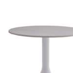 Βοηθητικό τραπέζι Fabron Inart λευκό sintered stone Φ50x52εκ - Image 2