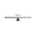 InLight Επιτοίχιο φωτιστικό LED 12W 4000K από πλαστικό σε μαύρη απόχρωση D:60cm (1047-Α) - Image 3