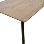 Τραπέζι Cuba pakoworld MDF sonoma-μαύρο 70x70x75εκ - Image 3