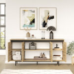 Μπουφές Jethro pakoworld sonoma-wenge 160x44.5x75.5εκ - Image 2