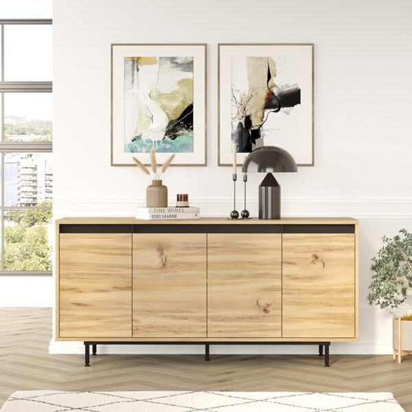 Μπουφές Jethro pakoworld sonoma-wenge 160x44.5x75.5εκ - Image 4