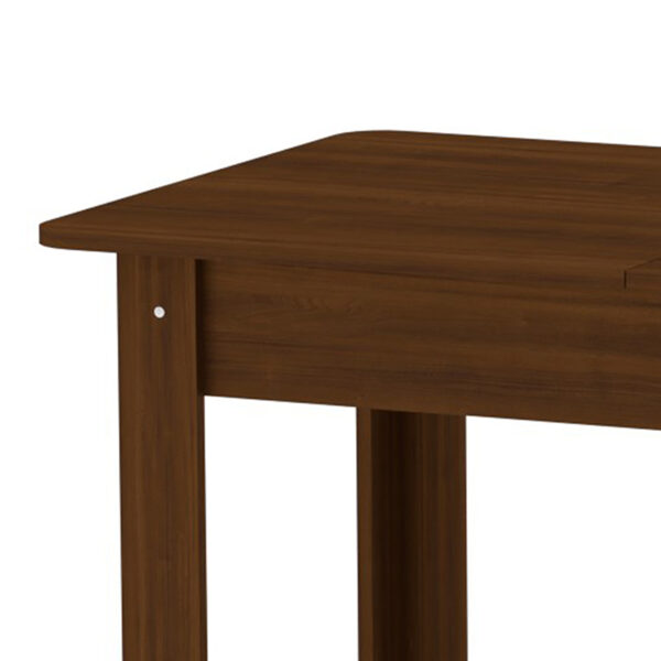 Τραπέζι Quiin pakoworld επεκτεινόμενο καρυδί 120-164x70x73.5εκ - Image 4