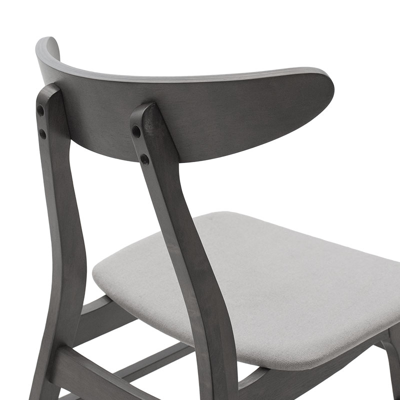 200-000191-4 Tραπεζαρία Benson - Orlean pakoworld σετ 7τμχ rustic grey - ύφασμα γκρι 150x90x75εκ - Image 5