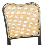 Καρέκλα στοιβαζόμενη Zozele pakoworld φυσικό rattan pe-μαύρο toon wood 45x51x88εκ - Image 6