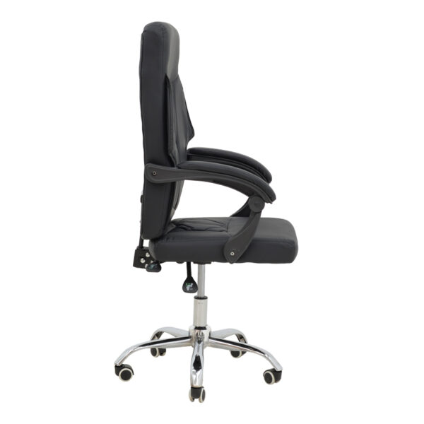 Καρέκλα γραφείου διευθυντή Glorin pakoworld μαύρο pu 60x68x128εκ - Image 3