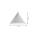 Inlight Κρεμαστό φωτιστικό λευκό από γύψο 1XE27 D:30cm (4065-White) - Image 2