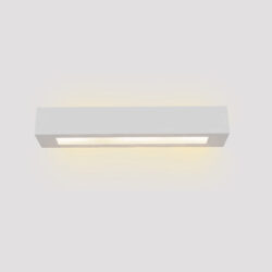 Inlight Επιτοίχιο φωτιστικό λευκό από γύψο 2xE14 D:45cm (43049-A-White)